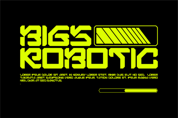 Bigs Robotic: The Futuristic Display Font for Bold Business Branding