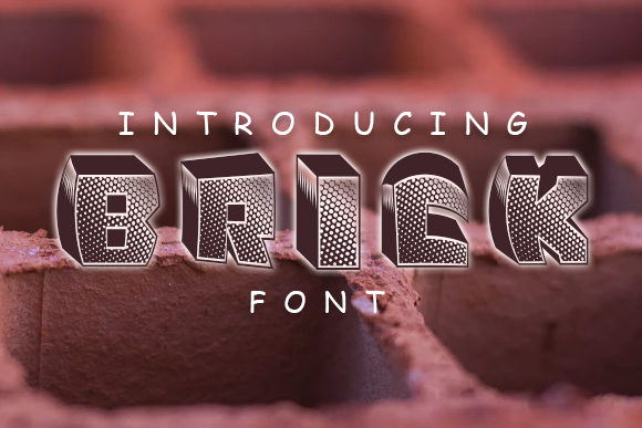 Brick: A 3D Display Font for Bold Brand Identities