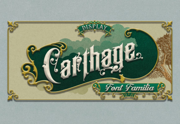 Carthage Font for Editorial Design and Branding