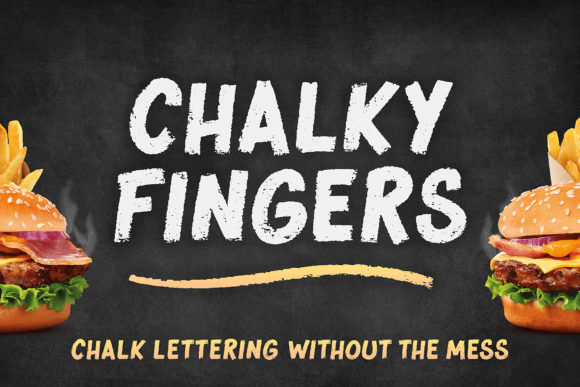 Chalky Fingers: A Bold Display Font for Eye-Catching Campaigns