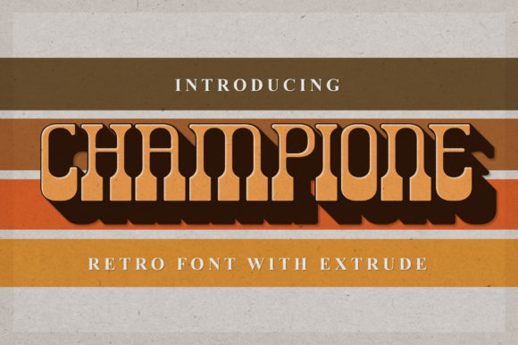 Champione Font for Campaign Design
