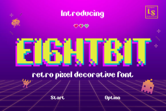 Eightbit: A Retro Display Font for Bold Brand Identity