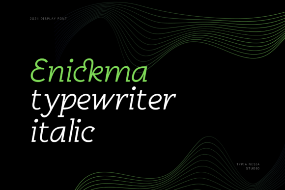 Enickma: A Modern Display Typeface for Web Design