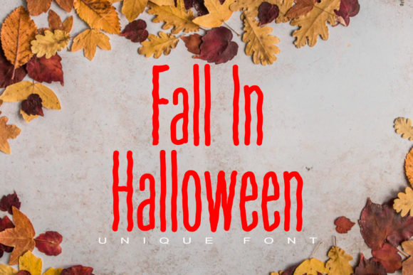 Fall in Halloween: A Creative Font for Editorial Design