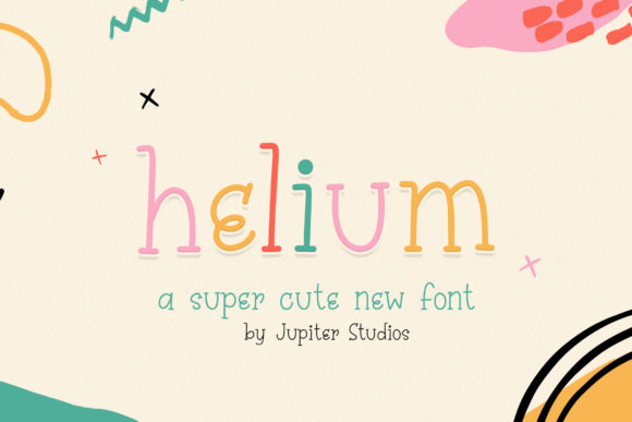 Helium: A Playful Display Font for Creative Branding Projects