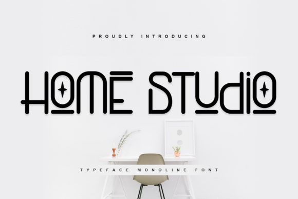 Home Studio: A Modern Display Typeface for Editorial Design