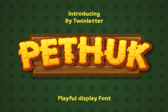 Pethuk: A Playful Display Typeface for Editorial Design