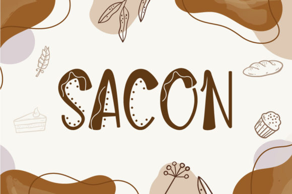 Sacon: A Playful Display Font for Creative Branding