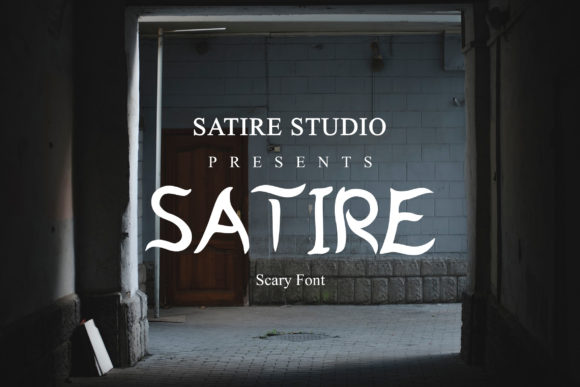 Satire Font for Editorial Design