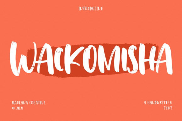 Wackomisha: A Bold Display Font for Handmade Creations