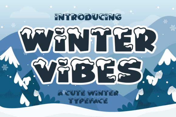 Winter Vibes Font for Festive Web Design